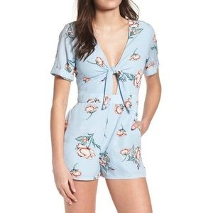 Socialite Blue Floral Romper